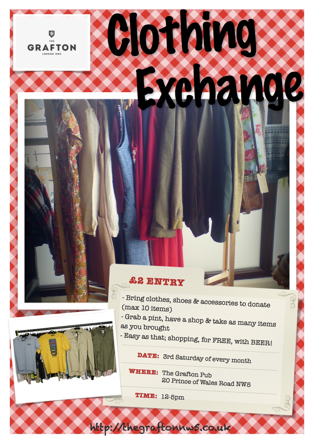 #1 thing to check out while I’m on holiday – Clothing Exchange at The Grafton